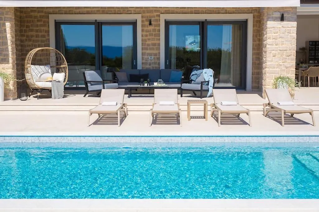 Luxury Villa Harmony With Heated Pool And Seaview Vrh   Vrh (Krk)