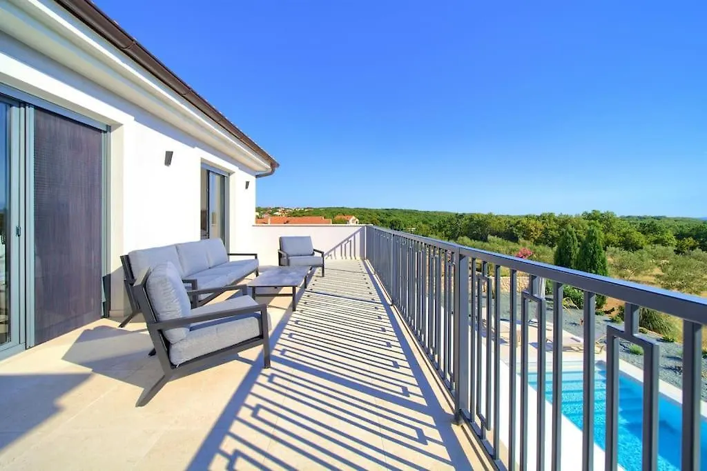 Luxury Villa Harmony With Heated Pool And Seaview Vrh  0*, Vrh (Krk) Croatia