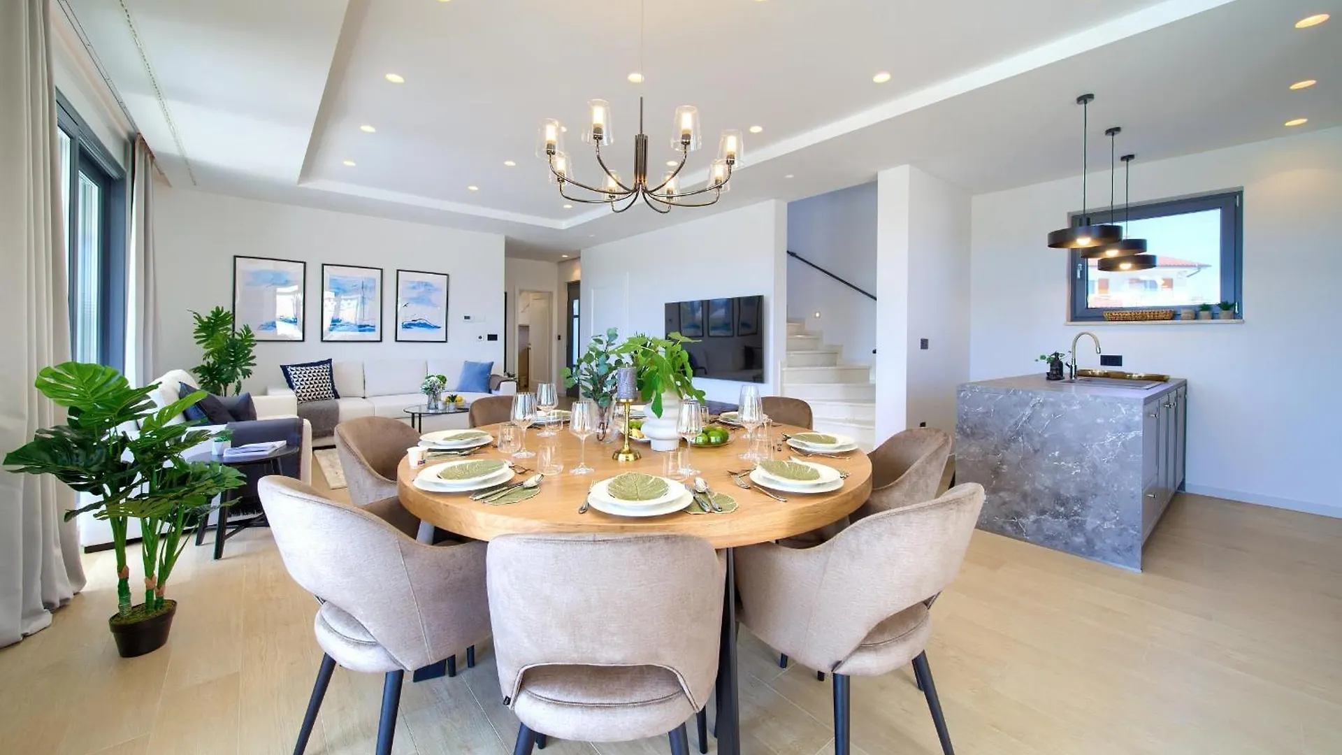 Luxury Villa Harmony With Heated Pool And Seaview 0*, Vrh (Krk)